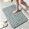 Generic Laberge Tappetino da bagno assorbente, antiscivolo, morbido e ad asciugatura rapida, per sicurezza e comfort, ideale per uso domestico e spa, design elegante per bagni moderni