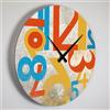 Giallobus - Orologio Linea Basic - Grungy - Legno Mdf - Basic 30x30 - Meccanismo silenzioso - Pronto da appendere - Orologi moderni