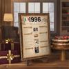 CROWNLY CRYSTAL® Regalo 30 Anni Uomo Donna, Poster Un Anno da Ricordare 1996, Fatti Italiani e Storia, Quadro Vintage Stile Retro, Idea Regalo e Addobbo Festa Compleanno 30 Anni