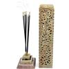 Divit Shilp Porta bastoncini di incenso in pietra fatta a mano, bruciatore unico a torre lunga king size, canfora, tealight - Dhoop Batti - Portacandele per yoga, meditazione e decorazioni per la casa. (Jali