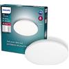 Philips LED Izso, Plafoniera Rotonda + telecomando, Luce Bianca da Calda a Fredda, Dimmer a Fasi, 24W, Bianco