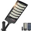 SENDALE Lampione Solare Led Esterno,IP66 Impermeabile Faro con Pannello Solari,6000K Lampione Stradale Solare Sensore di Movimento,Lampioni da Giardino Esterno Solari per Garage Strada