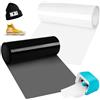 BOUFEIDA Smart Iron on for Cri-cut Joy, 14x200+200cm pellicola per plotter in tessuto Smart Heat Transfer Vinile, pellicola flessibile per plotter da applicare con ferro da stiro, in poliuretano