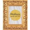 Wallazz Cornice Portafoto in Legno Pregiato - Made in Italy - Vetro Sintetico Infrangibile Crilex - Cornice per Tela - Design Italiano e Qualità Artigianale,20x30cm Foglia Oro