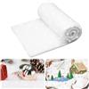 Yuragim Rotolo di Neve Artificiale, 240x80 cm Coperta di Neve Natale, Tappeto di Neve Finta, Gonna Per Albero Di Natale Per La Festa Sullo Sfondo Dell'albero Di Natale, Sfondo Di Neve Invernale