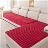 Generico Copridivano in Morbida Flanella, Copridivano 1, 2, 3, 4 Posti, Coperta Copridivano Angolare A L Antiscivolo per Soggiorno Lavabile,Rosso,70 * 70cm