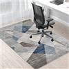 Tehocwiz Tappeto Sedia Ufficio, Tappeto Salvapavimento Antiscivolo, Tappeto Sedia Gaming, Tappetino per Sedia da Scrivania, Tappetino Protettivo per Pavimenti Duri, Tappeto per Sedia con Ruote 100 x 120 cm