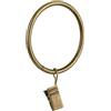Yrhrol 40 anelli per tende da 6,3 cm per asta per tende, in ottone anticato con clip, diametro interno decorativo per tende, ganci per bagno, soggiorno e camera degli ospiti
