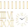 FINGERINSPIRE 12 Pz Kit Orologio con Numeri Romani Numeri per Orologio in Acrilico Oro Orologi Digitali Fai da Te Progetto Fai da Te Decorazione Moderna per Casa Decorazione per Ufficio
