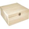 Zeller 15126 Scatola Portaoggetti, Legno, Beige, 23x23x10.5 cm