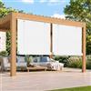 HOMEDEMO PE Tenda a rullo per Interni e Esterni, effetto bambù, Impermeabile, Protezione UV e Privacy, Tende Oscurante per Balconi e Terrazze, veneziane di Ventilazione, Bianco crema, 140x160cm