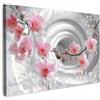 MuchoWow© Quadro Camera Da Letto Quadri Soggiorno Decorazione Parete Quadri | 90x60 cm - Moderni Su Tela Stampe Foto Con CorniceFiori - Tunnel - Astratto - Effetto 3D
