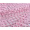 Generic Tessuto a rete con fori romboidali dal diametro di 1 cm, in spandex, 165 cm, venduto al metro (rosa)