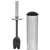 Joseph Joseph Flex - Portascopino Igienico Bagno Spazzola WC, testa sostituibile, Antigoccia, Anti-Intasamento, tripla azione a 360 gradi, finitura elegante in acciaio inox