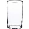 INNA-Glas Vaso cilindrico in Vetro Sansa, Trasparente, 15cm, Ø 10cm - Portacandela/Vaso da Tavolo