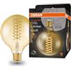 OSRAM Lampada LED Vintage 1906 Classic GLOBE125 FIL 60, E27, Dimmerabile, Forma Globo, Oro, 8.4 W, 806 lm, 2400 K, Luce Bianca molto calda, basso consumo, lunga durata