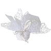 Subitodisponibile 20pz Velo Organza Quadro Bianco con Rete Spider e Tirante Nascita Comuni