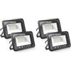 EXTRASTAR Faretti a LED per esterni Potenti luci a LED per esterni IP65, giardino, patio, parco, garage,2 Pezzi (3000K, 10W) (Confezione da 2)