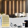 Lichaser COB LED per pannelli acustici, 6 rotoli di pannelli acustici da 2700 K, striscia LED bianca calda e compatibile con Alexa, barra luminosa COB per pannelli acustici, pannelli da parete
