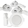 SINCELIGHT LED Faretto da incasso(Downlight), Plafoniera ultra sottile da 3W per fori da 65mm, Profilo Basso per Soffitto/Armadio/Vetrina, Colore Reale RA≈92, Bianco Neutro 4000K, Confezione da 4