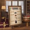 CROWNLY CRYSTAL® Regalo 18 Anni Ragazzo Ragazza, Poster Un Anno da Ricordare 2008, Fatti Italiani e Storia, Quadro Vintage Stile Retro, Idea Regalo e Addobbo Festa Compleanno 18 Anni