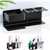 WAYASI Porta Spazzolino Elettrico Da Parete, Supporto Testine Spazzolino Elettrico, Porta Testine Spazzolinos, Portaspazzolini Da Bagno Da Parete, Supporto Dentifricio (Nero)