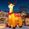 Danxilu Decorazioni all'aperto gonfiabili della renna di Natale di 10FT con | Decorazione natalizia gigante con luci LED per giardino, cortile, esterno, prato, patio, feste e vialetti