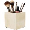 ENUMAIL Organizer Multifunzionale per Pennelli da Trucco,10cm,Travertino | Porta Spazzolini con Cuscinetto Antiscivolo,Portaspazzolino da Bagno,Coppa di Pennello per il Trucco in Pietra con Motivi