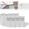 LAIKAIEU Ferma Lenzuola in Silicone, Supporto Per Lenzuola Non Slip, Mantieni Le Lenzuola Sodo E Strette in Posizione, Per Materasso Per Tutte Le Dimensioni, Coperte, Biancheria Da Letto (Grigio,4pcs)