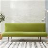 Hiseng Copridivano Senza Braccioli 3 Posti Elasticizzato Fodere Coperture Divano Letto Pieghevole Clic Clac Universale Lavabile Rimovibile Anti Scivolo Copri (M:150-175cm,Erba verde)