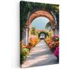 MuchoWow© Quadro Su Tela Grandi Dimensioni Quadri Moderni Soggiorno Stampa | 60x90 cm - Di Foto Decorazione Camera Letto Da Parete Con Cornice Dipinti Vista - Tropico - Colorato - Fiori