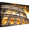 Wallazz Quadro su Tela Lazio - Quadri Moderni Soggiorno - Roma, Colosseo, Trastevere, Ponte Milvio - Stampa su Tela - Quadro Moderno Soggiorno 70x140cm