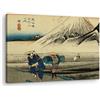 Artenor Quadro Hiroshige Utagawa Monte Fuji al mattino, Hara, 30 x 20 cm - Made in Italy, Quadri Moderni Soggiorno, Camera da Letto, Cucina, Poster da Parete, Decorazioni Casa