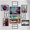 Giallobus - Set 10 poster da parete - Raccolta città Londra - Carta Patinata - | 2 x A3 42x30cm | 4 x A4 30x21cm | 4 x A5 21x15cm | - SENZA CORNICI - Stampe moderne soggiorno