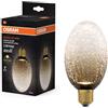 OSRAM Lampada LED in vetro DECOR FLAT Crackle Long Brown E27 | DECOR LED FLAT LAMP 3.5W 827 E27 Non-Dim, LED Lamps, Marrone, 25000 h, confezione da 1