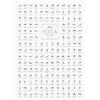 JUNOMI® Poster Yoga A2 con 168 Asana | Poster Posizioni Yoga | Decorazione da parete per studio yoga e casa, 168 posizioni in ordine alfabetico da Baby Cobra a Wild Thing