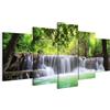 LUMASOUL Quadri Moderni Soggiorno su 5 Tele - Quadri Camera da Letto Motivo Natura - Poster da parete con cornice in legno e telaio - Stampe da Parete 200x100 cm