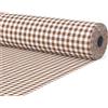 GAMUSI Tessuto al metro quadretto in cotone per cucito, patchwork, 1 m x larghezza 280 cm, colore tortora