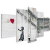 islandburner Quadro su tela Banksy Immagini Poster da parete