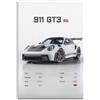 LADV Poster 911 GT3 RS Statistiche Auto da Corsa Sportiva Bianca Dipinta su Tela Opere d'Arte da Parete Immagine 50x75cm