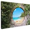 MuchoWow© Quadro su Tela Stampe da Parete Quadri Cucina Camera da Letto | 60x40 cm - Dipinto Arredamento Casa Spiaggia - Mare - Flash - Estate