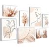 Novart Quadros - Completamente Pronto Da Appendere - Immagini - Pampasgras - 7 Pezzi Set Moderni - N022171a