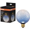 OSRAM Lampada LED in vetro DECOR FLAT Crackle Round Blue E27 | DECOR LED FLAT LAMP 3.5W 827 E27 Non-Dim, LED Lamps, Blu, 25000 h, confezione da 1