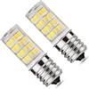 Giyofom Set di 2 lampadine LED E17 4 W dimmerabili per forno a microonde, luce diurna 6000 K 40 W eQuivalente alogena, lampadina LED E17 in ceramica