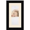 RK Cadres Cornice portafoto Multipla Avorio 1 Foto(s) 10x25 Passepartout, Cornice portafoto 15x30 cm Nero, 3 Centimetri di Larghezza