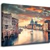 GP TONER Quadro su tela Architettura Italia Venezia 40X30 Italia Tramonto