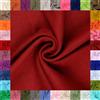 fingsi Stoffe Mira - Tessuto elasticizzato al metro, soffice, spugnato, tubolare - 34 cm di larghezza - 95% cotone, 5% elastan (05. Bordeaux 0,5m)