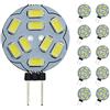 POCKETMAN Lampadine Pocketmant Dimmable G4 LED, 20W di ricambio per lampada alogena, lampadine DC 12V 200LM G4 LED, confezione da 10, bianco caldo [Classe energetica A +]