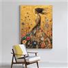 IHHGNB Quadro su tela in stile Gustav Klimt La ragazza con l'abito dorato - Decorazione murale per soggiorno e camera da letto (70x100 cm (28x39 pollici)/Senza cornice)