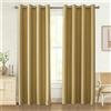 Ystyle Tenda Oscurante per Interni 2 Pezzi, 140×180 CM, Giallo | Tenda con Anelli Effetto Lino Moderne, Tenda Termica Isolante Freddo e Caldo, da Soggiorno Letto Cameretta Bambina